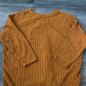 Old Navy Men's Ribbed Orange Sweater